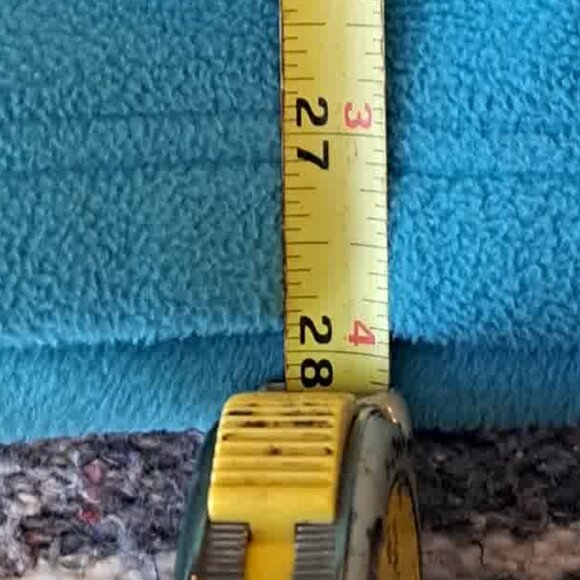 LANDS' END MEDIUM 10-12  Blue Fleece Hoodie Tunic - Picture 8 of 13